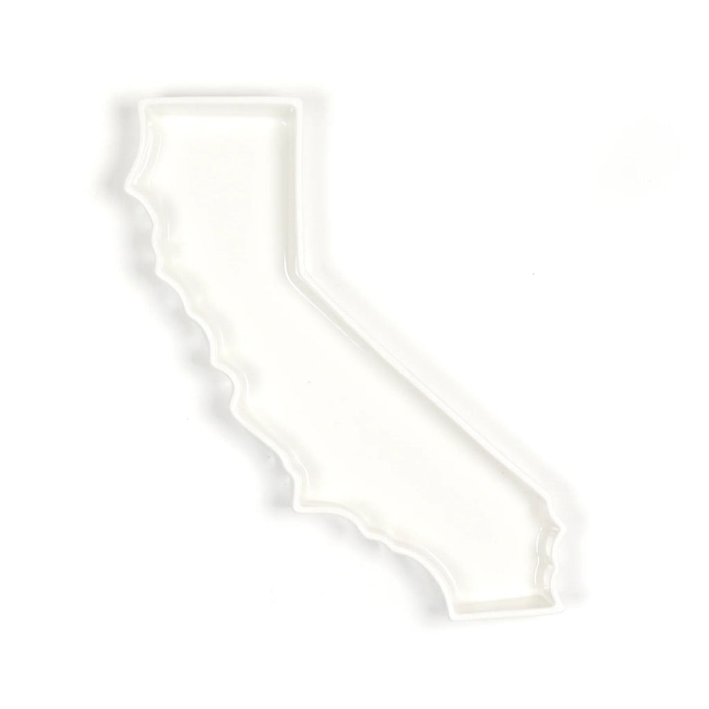 Personalized Serving Plate - California, Wedding Gift, Customizable Ceramic Dish