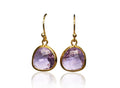 Lilac Earrings, Lilac Jewelry Set, February Birthstone Necklace, Aquarius Necklace