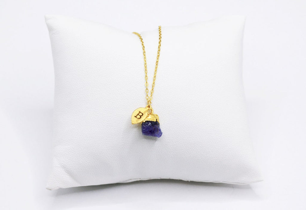 Amethyst Natural Stone Necklace, February Birthstone Necklace, Bridesmaid Gift, Layering Necklace, Personalized Necklace