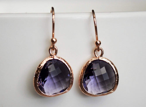 Amethyst Earrings, February Birthstone Gift, February Birthstone Earrings, Amethyst Jewelry Set