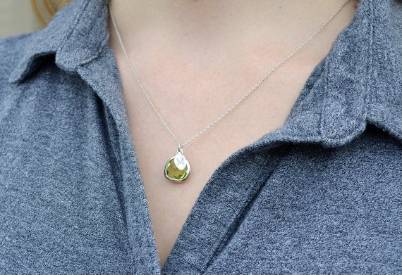 Black Diamond Necklace, Gift for Wife, Girlfriend Gift, Personalized Jewelry, Birthday Gift for Her, Bridesmaid Necklace, Initial Necklace