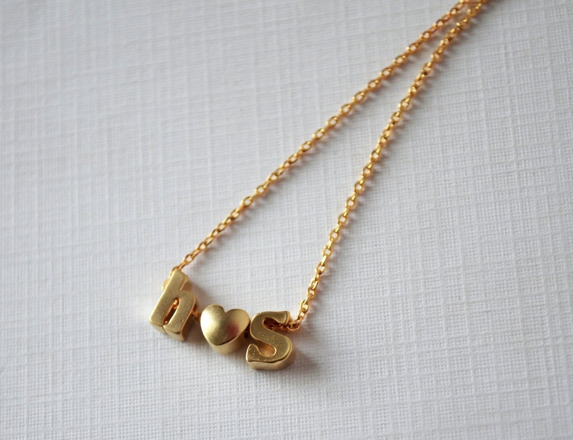 Bracelet set, Initial Bracelet, Personalized Bridesmaid Gift, Dainty Bracelet, Gift for Her, Mom Gift, Silver, Gold, Rose Gold