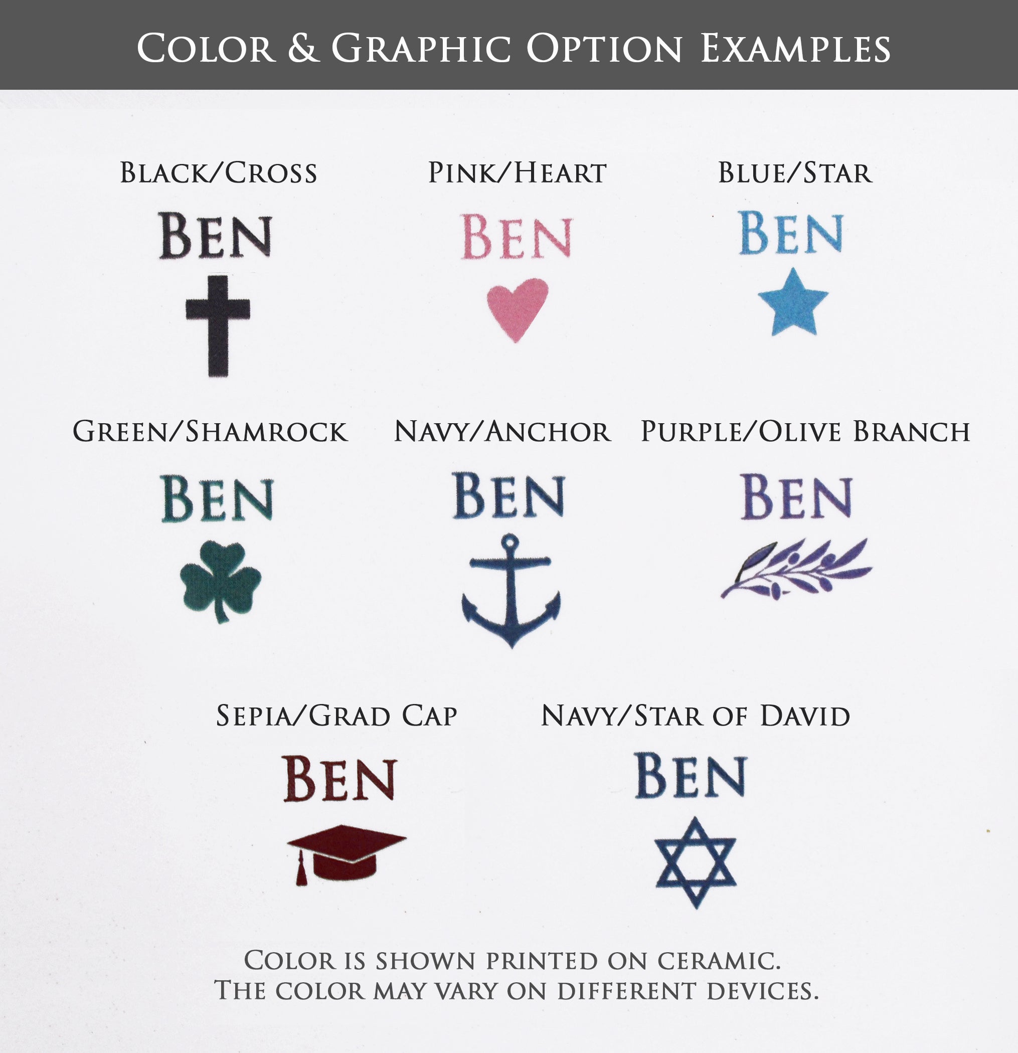 color and graphics options