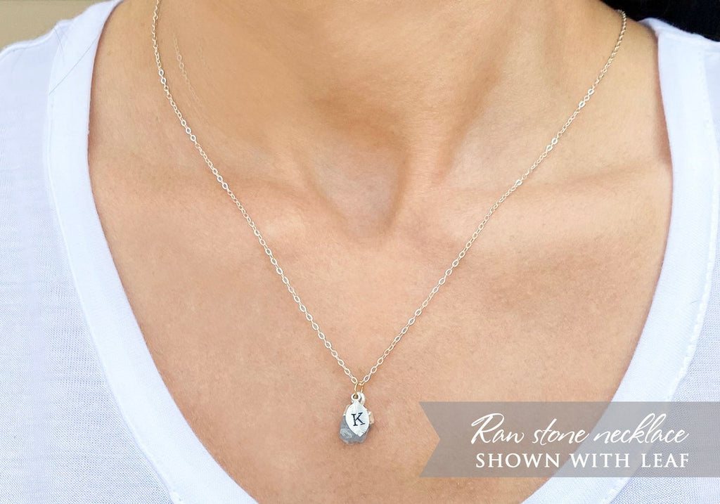 Dainty Garnet Birthstone Necklace, January Raw Birthstone Necklace, Bridesmaid Gift, Boho Necklace, Layering Necklace.Gift for Mom