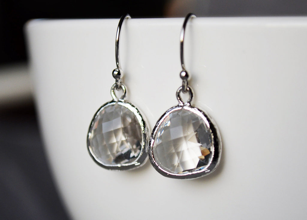 Diamond earrings, April Birthstone Gift, April Birthstone earrings, Diamond Jewelry Set
