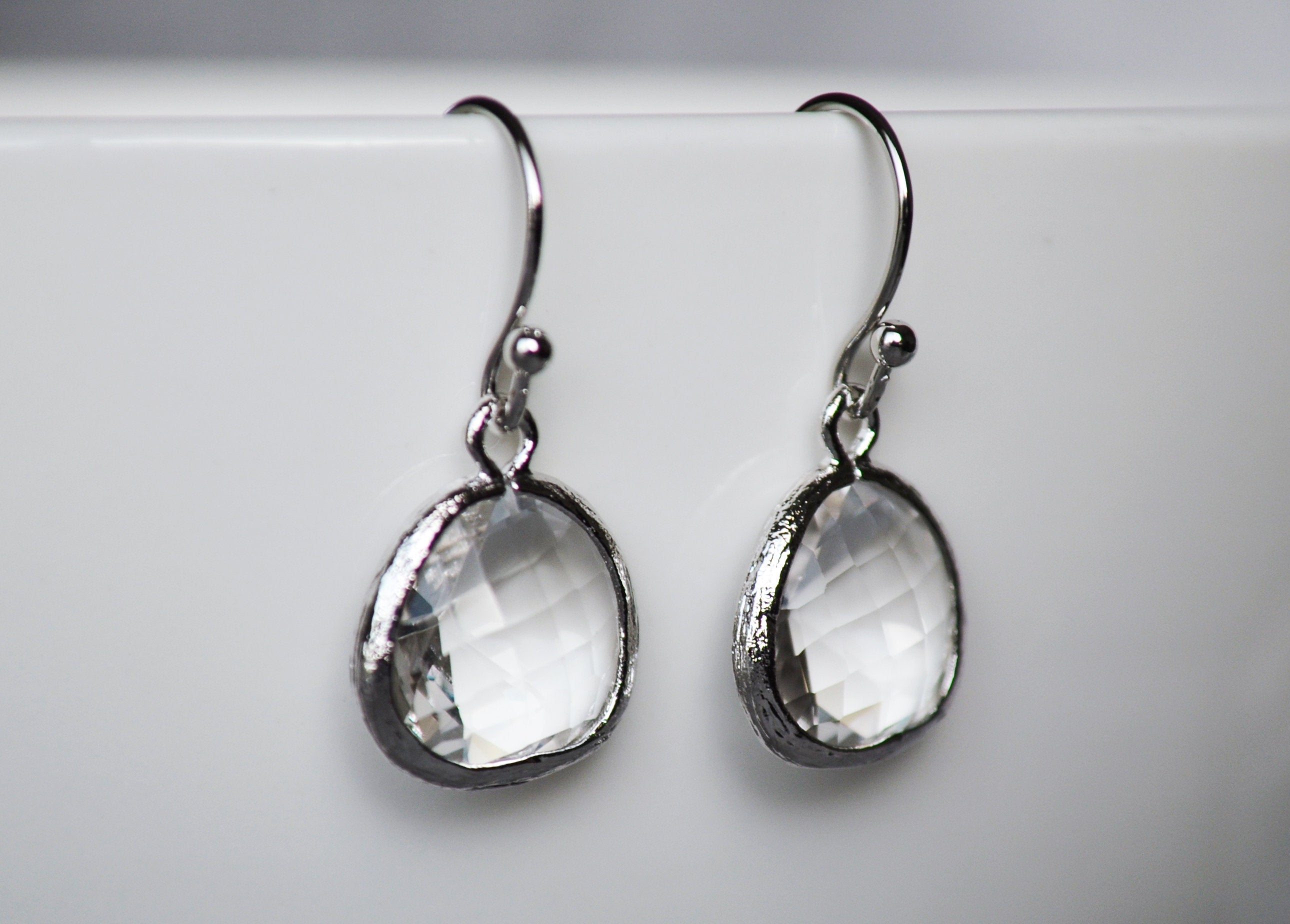 Diamond earrings, April Birthstone Gift, April Birthstone earrings, Diamond Jewelry Set