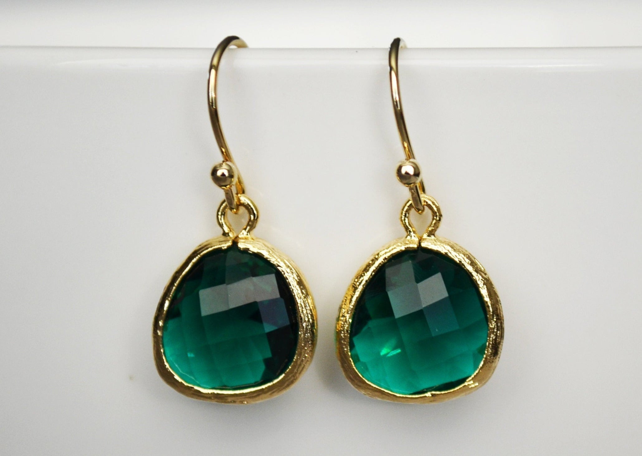 Emerald Earrings, May Birthstone Gift, May Birthstone Earrings, Emerald Jewelry Set
