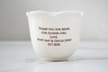 Personalized Flower Keepsake Cup With Heart Necklace -Gift for Flower Girl