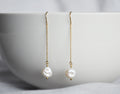 Fresh Water Pearl earrings, June Birthstone Gift, June Birthstone earrings, Bridesmaid earrings, Pearl Tear Drop Earrings