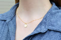 Gold Letter Pendant Necklace, Initial Necklace, Personalized Layering Necklace, Graduation Gift, Bridesmaid Gift, Friend Gift, Mom Gift