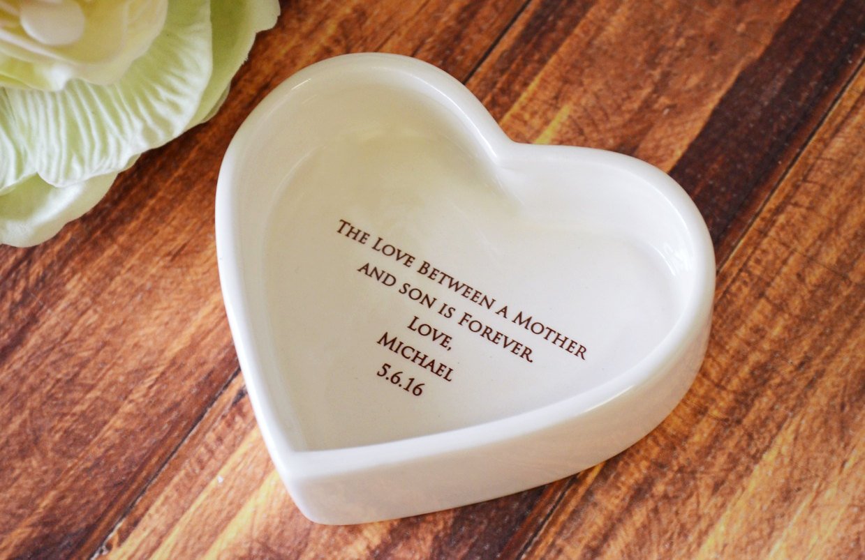 Mother of the Groom Gift, Gift From Groom to Mom With Necklace - Add Custom Text - Heart Keepsake Box - Today a Groom, Tomorrow a Husband ...