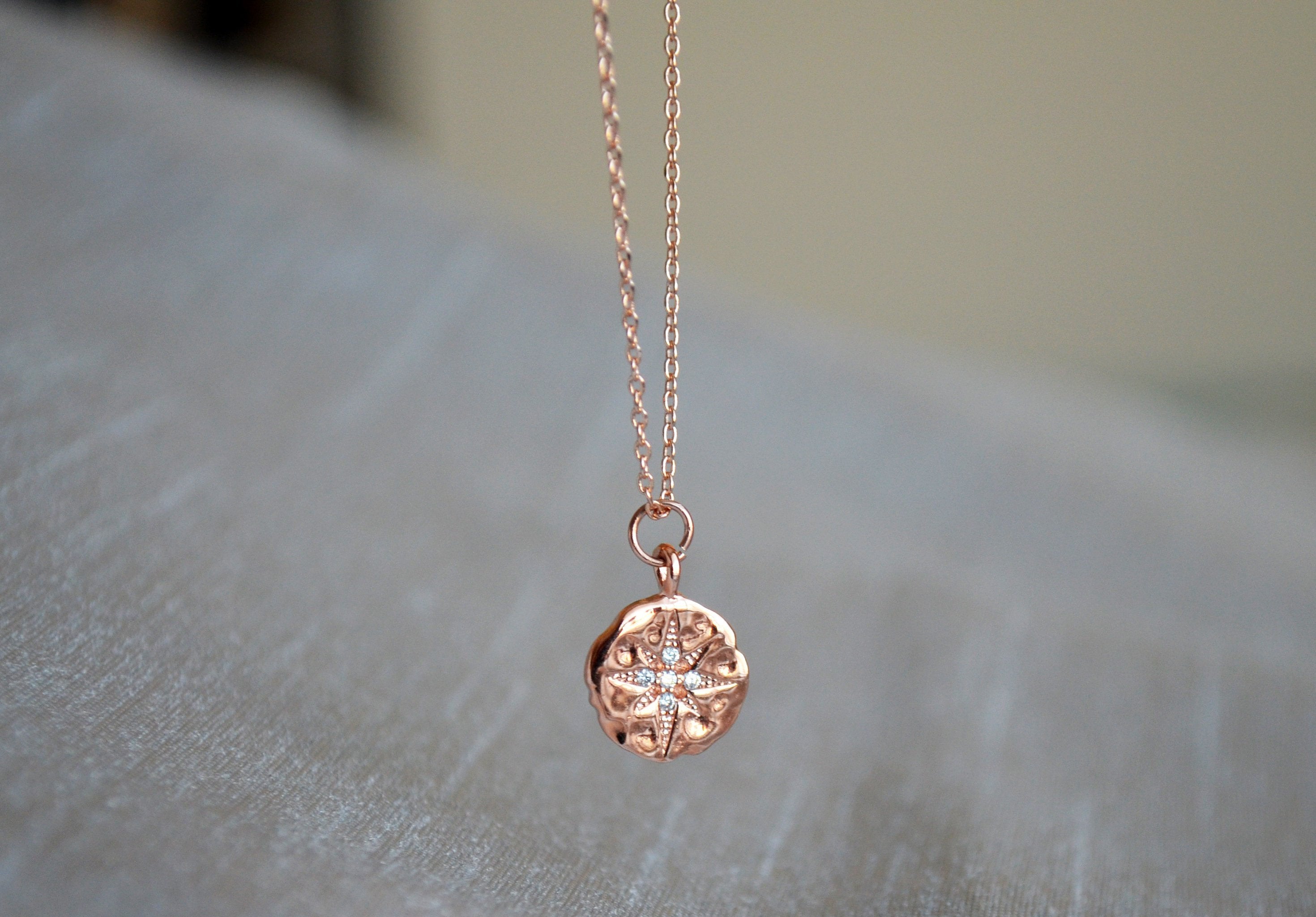 North Star Necklace, North Star Pendant, Starburst necklace, Goodbye Gift, New Job Gift, Moving Gift, Friend Gift, Gift for Her