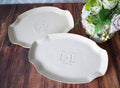 Parent Wedding Gift - Set of Personalized Platters (2) - With Initials and Date