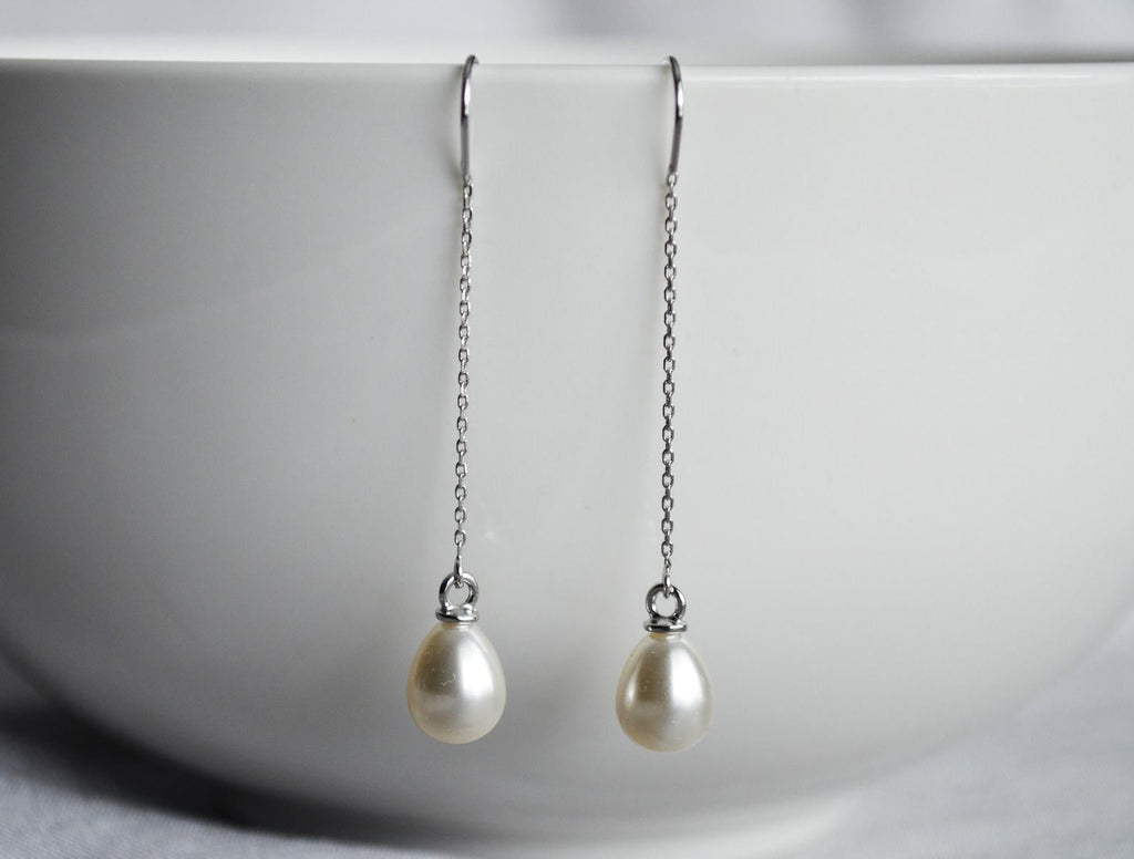 Pearl Earrings, June Birthstone Gift, June Birthstone Earrings, Bridesmaid Earrings, Pearl Drop Earrings