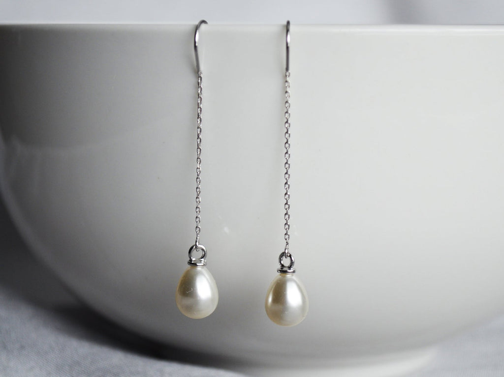 Pearl Earrings, June Birthstone Gift, June Birthstone Earrings, Bridesmaid Earrings, Pearl Drop Earrings