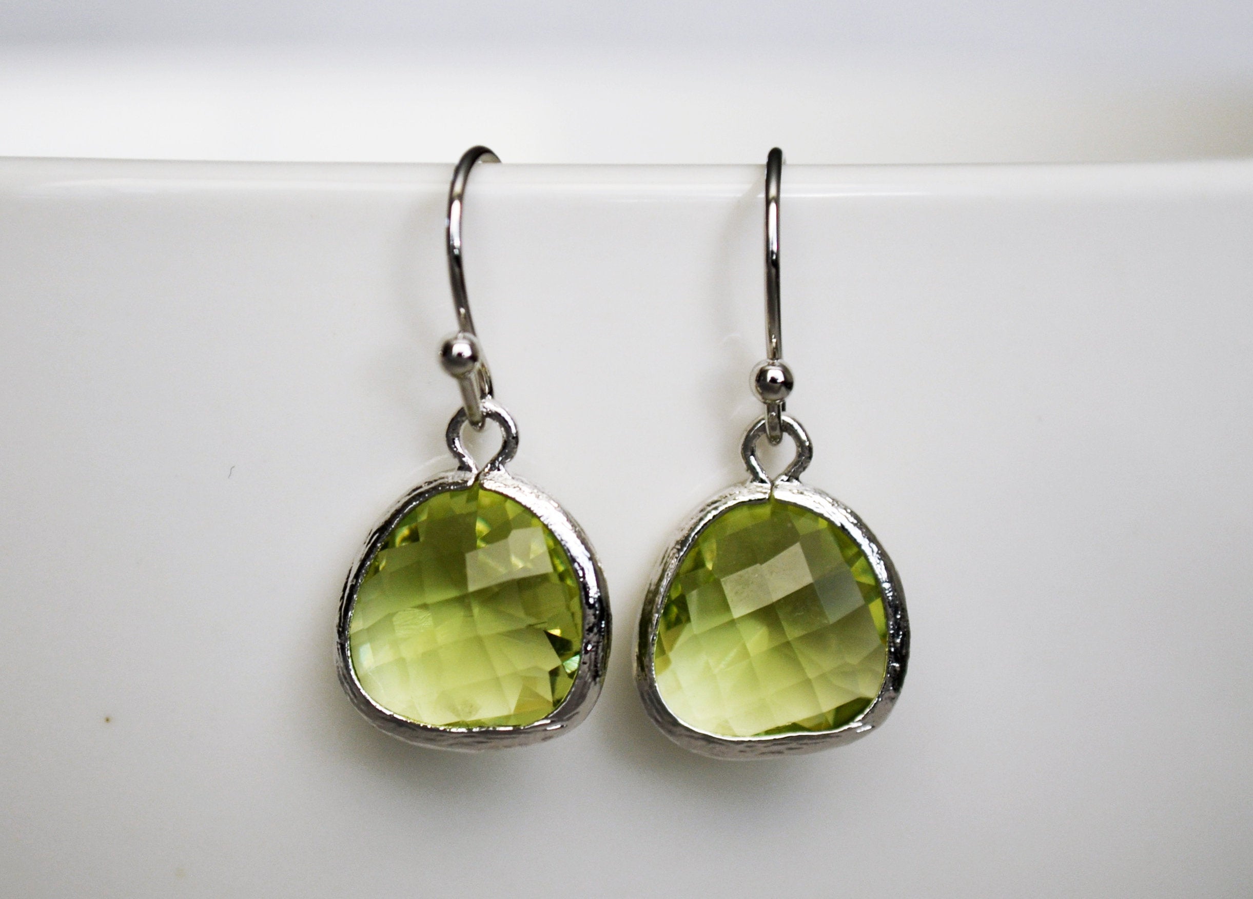 Peridot Earrings, August Birthstone Gift,  August Birthstone earrings, Peridot Jewelry Set
