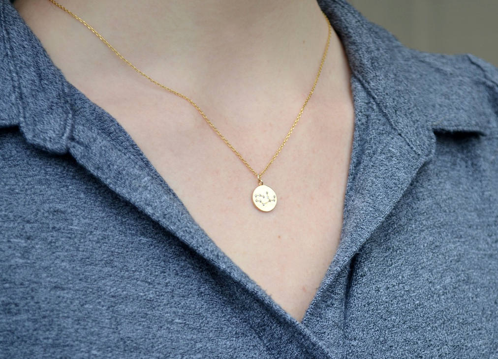 Silver Zodiac Jewelry, Zodiac Necklace, Constellation, Astrology