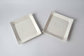 Two ceramic dishes with personalization