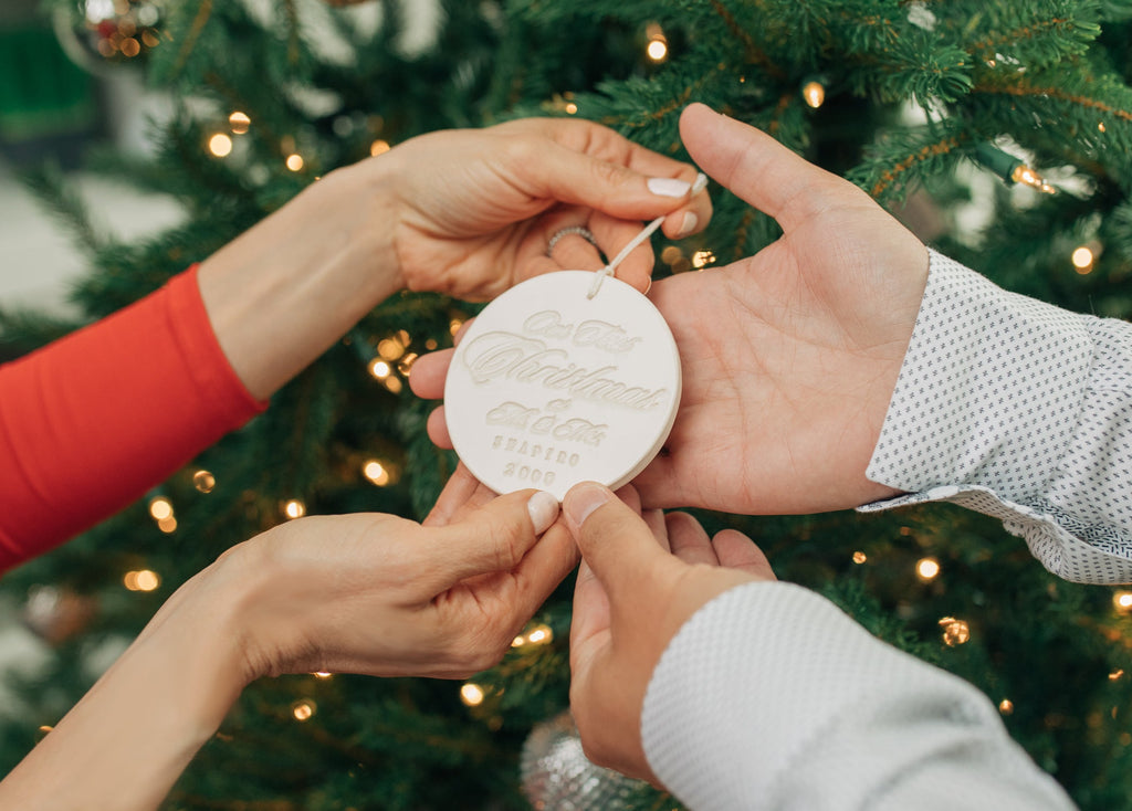 Personalized Our First Christmas as Mr. & Mrs. Ornament