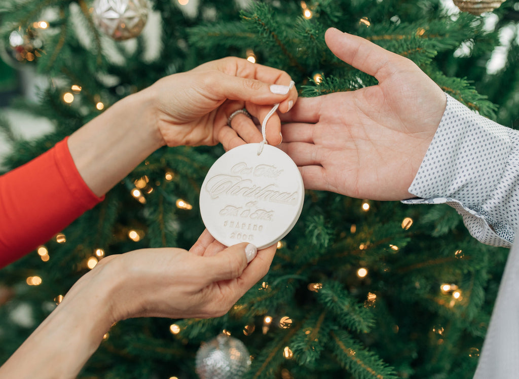 Personalized Our First Christmas as Mr. & Mrs. Ornament