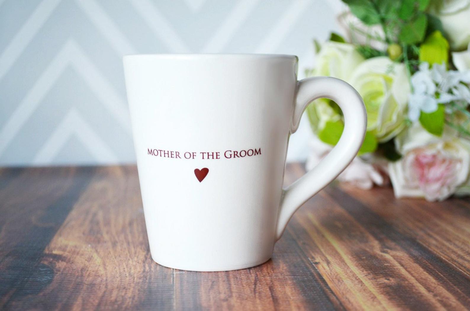 Mother of the Bride or Groom Gift, Father of the Bride or Groom Gift, Parent Wedding Gift - Individual or Set of Coffee Mugs