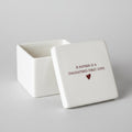 Father's of the Bride Gift - ADD CUSTOM TEXT - Deep Square Keepsake Box - A Father is a Daughter's First Love