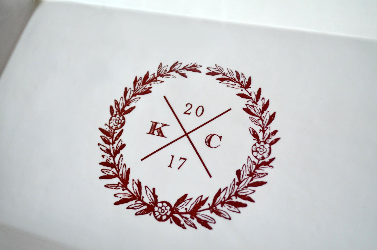 Wedding Gift - With Custom Logo - Personalized Rectangular Platter