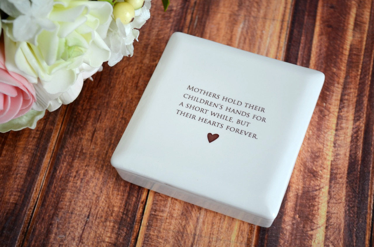 Customizable Mother of the Bride Gift, Square Keepsake Box, Mothers Hold...