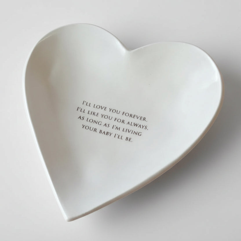 I'll Love you forever ceramic bowl - memorial gift