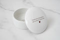 Personalized StepMother of the Bride or Groom Gift - 'Thank you for raising me as one of your own' - Ceramic Keepsake Box
