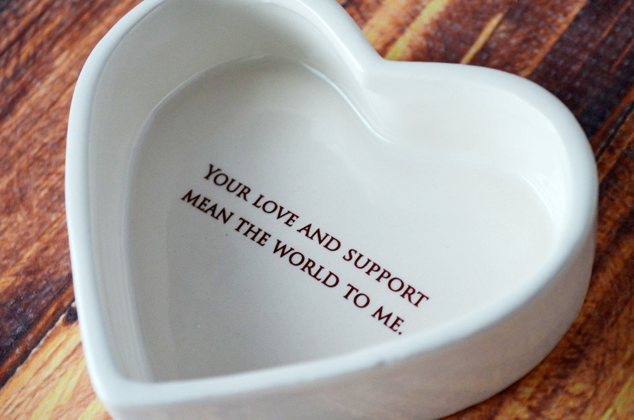 All That I Am I Owe To My Mother -  Mom Gift - Heart Keepsake Box - ADD CUSTOM TEXT