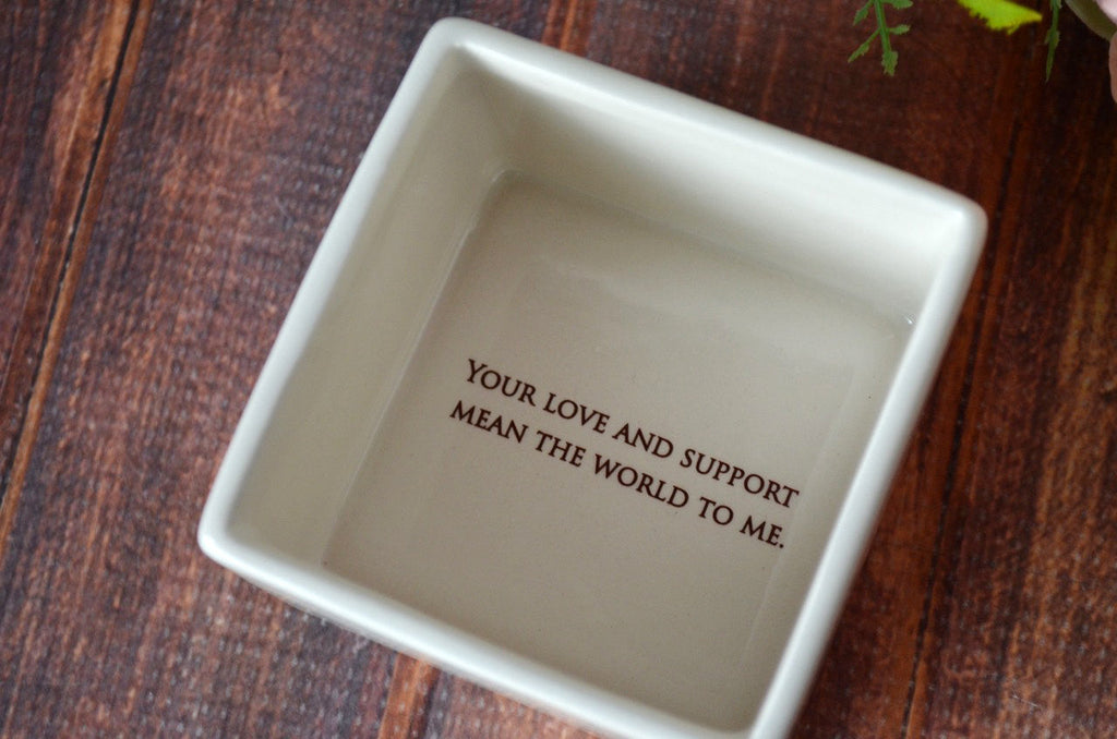 StepMother Wedding Gift or Birthday Gift - READY TO SHIP - Deep Square Keepsake Box - Thank you for loving me as one of your own