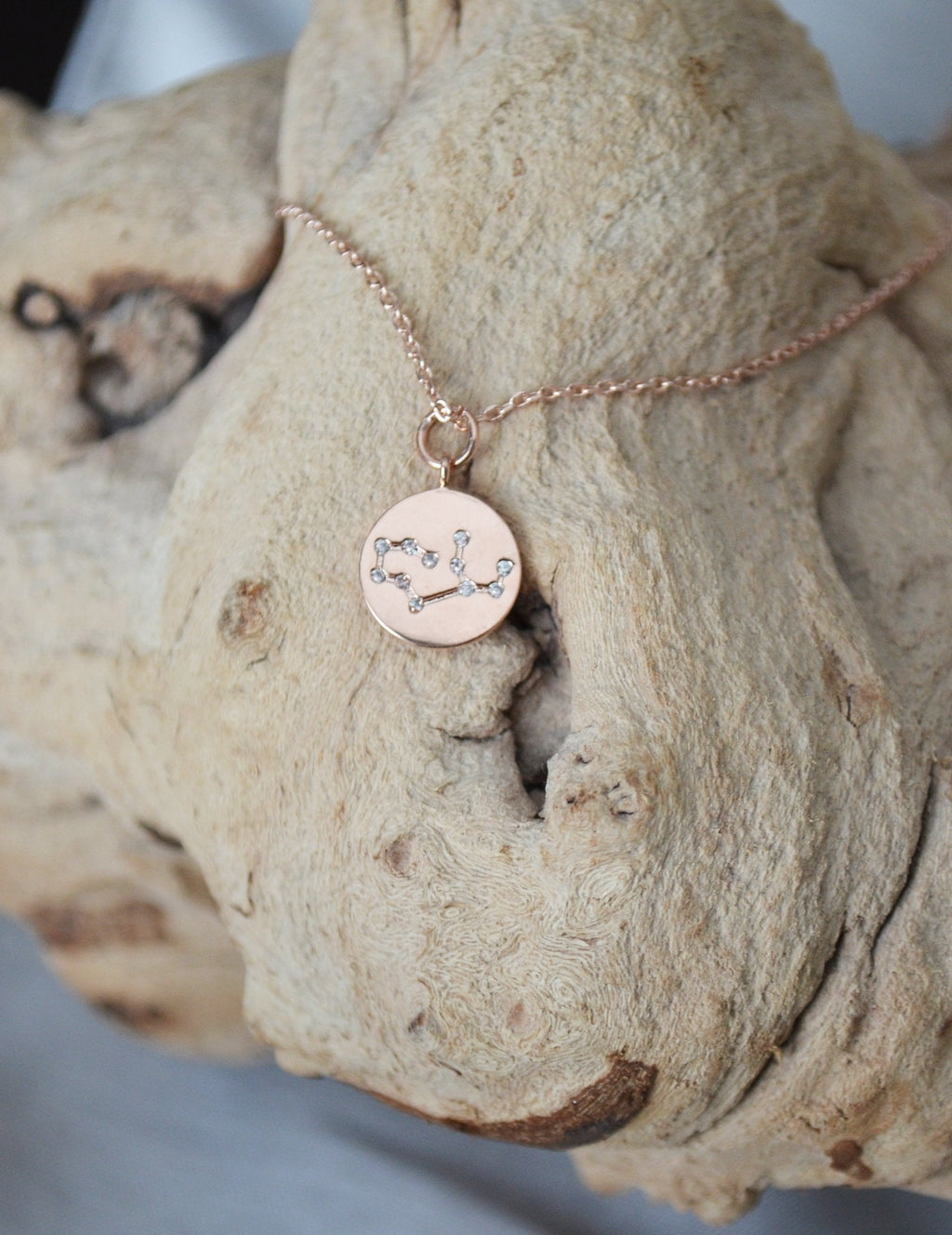 Rose Gold Zodiac Jewelry, Constellation Necklace, Astrology, Zodiac