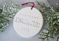 Handmade "ENGAGED" Ornament - Names & Date