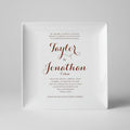 Personalized Wedding Invitation Plate - Large Plate - 10 x 10 - Wedding Gift