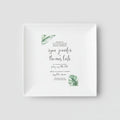 Personalized Wedding Invitation Large Plate in Color - 10 x 10 - Wedding Gift